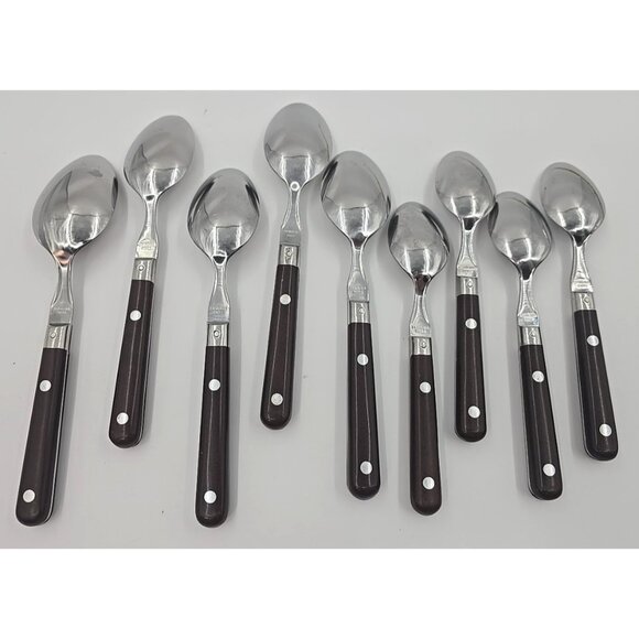 Washington Forge Mardi Gras Brown Stainless Mixed Lot Spoons Korea Replacements - Picture 2 of 4